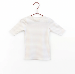 Please Mom Pink Stripe Tshirt- 3/4 sleeve