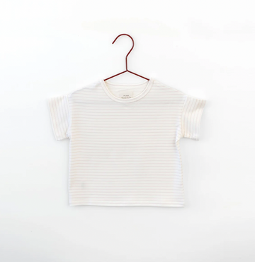 Please Mom Pink Stripe Short Sleeve Tshirt