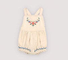 The New Society - Narcise Baby Romper Ecru