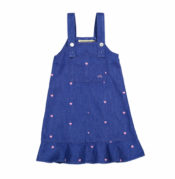 The New Society - Lys Special Jumpsuit Hearts Light Denim
