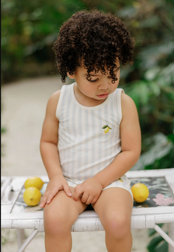 Ely's & Co Fruit Collection Lemon Tank And Shorts