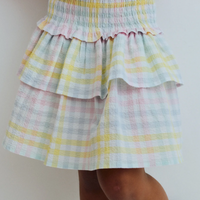 The New Society - Mallow Skirt Mallow Check