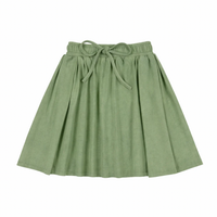 Bonjoy Embossed Volleyball High Waisted Soccer Skirt - Green