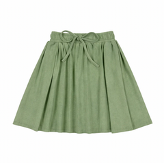 Bonjoy Embossed Volleyball High Waisted Soccer Skirt - Green