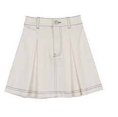 Bonjoy Sherpa Patch Jean Skirt - Lilac