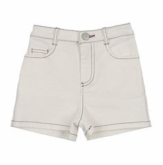 Bonjoy Sherpa Patch Jean Shorts - Mint Green