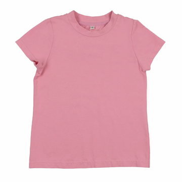 Bonjoy Colored Jean Short Sleeve T-Shirt - Girl - Pink
