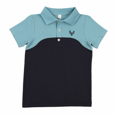 Bopop Navy with Teal Top Polo PL764