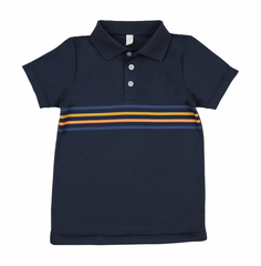 Bopop Navy - Colorful Stripe Polo PL774