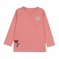 Bonjoy Washed Patch 3/4 Sleeve T-Shirt - Salmon