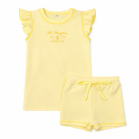 Bonjoy Yacht Club Shorts Set/ Flutter Sleeves - Yellow