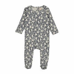 Bonjoy Abstract Vine Footie - All Over Denim