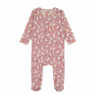 Bonjoy Abstract Vine Footie - All Over Red