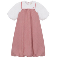 Pompomme Red Gingham Maxi Jumper P7330- RUNS BIG SIZE DOWN