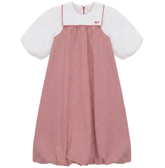 Pompomme Red Gingham Maxi Jumper P7330- RUNS BIG SIZE DOWN