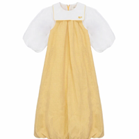 Pompomme Yellow Gingham Maxi Jumper P7330- RUNS BIG SIZE DOWN