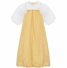Pompomme Yellow Gingham Maxi Jumper P7330- RUNS BIG SIZE DOWN