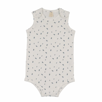 Bonjoy Patterned Fruit Shorts Romper - Blueberry