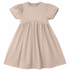 Pompomme Beige Tulle Bow Detail Dress P7298 (SHORT SLEEVES)
