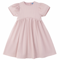 Pompomme Pink Tulle Bow Detail Dress P7298 (SHORT SLEEVES)