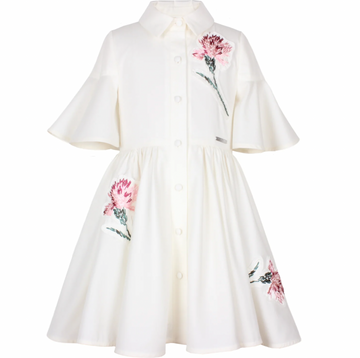 Jessie & James Flower Embroidery Little Sister Dress