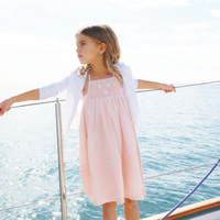 Calla Lili Girl Pointelle Cardigan - White