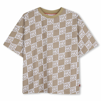 Hugo Stone All Over Monogram Print Tee