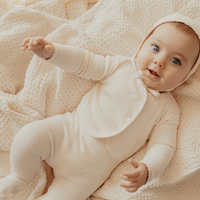Little Parni Pink Pointelle Cardigan Layette Set + Bonnet (K655)