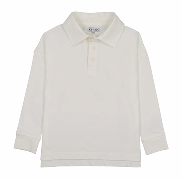 Kin And Kin White/ Blue Trimming Teen Oversized T-Shirt (D21)
