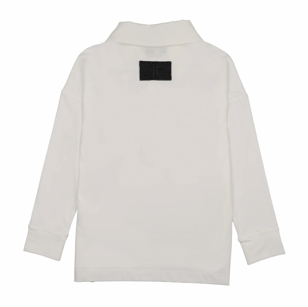 Kin And Kin White/ Black Trimming Teen Oversized T-Shirt (D21)
