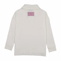 Kin And Kin White/ Mauve Trimming Teen Oversized T-Shirt (D21)