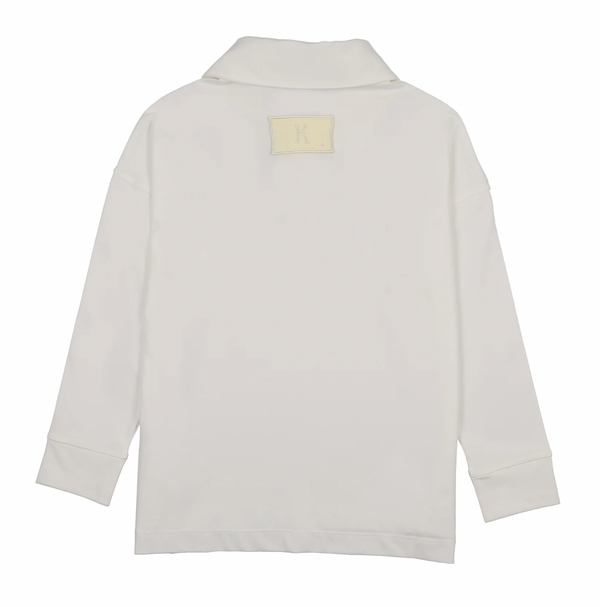 Kin And Kin White/ Yellow Trimming Teen Oversized T-Shirt (D21)