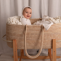 Minilabel Ivory Petal Pointelle Floral Footie and Hat-Girls