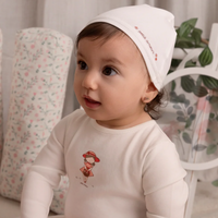 Minilabel White Doll Footie and Hat- Girls