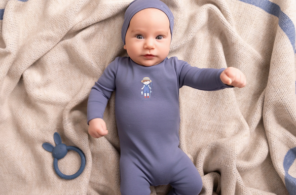 Minilabel Denim Blue Fisherman Footie- Boys
