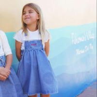 Calla Lili Girl Nautical Jumper - Blue Denim