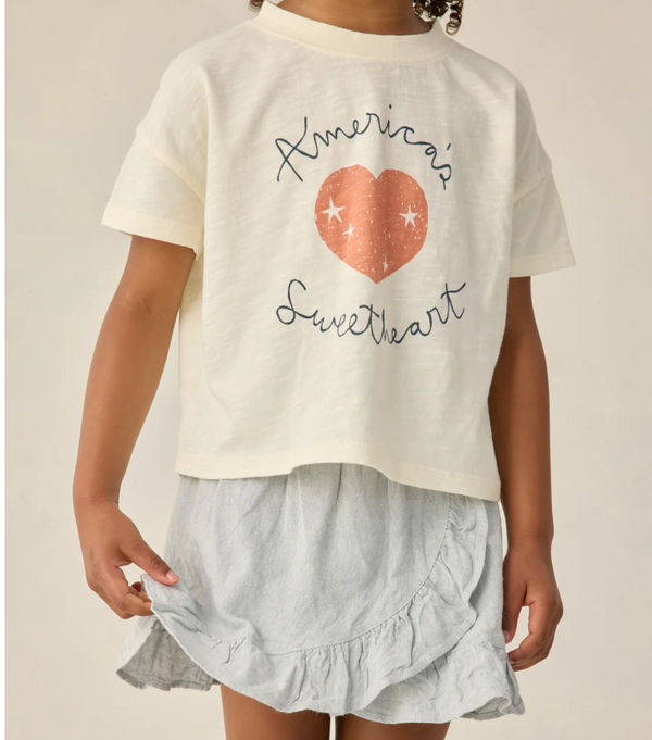 Rylee + Cru  Boxy Tee Americas Sweetheart