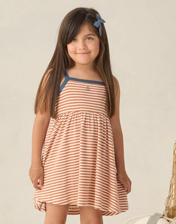 Rylee + Cru  Lea Dress Poppy Stripe
