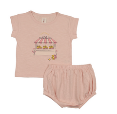 Analogie By Lil Legs Lemon Toddler Set Girl - Cloud Pink