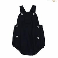 ANALOGIE BY LIL LEGS NAVY SUSPENDER SHORTS