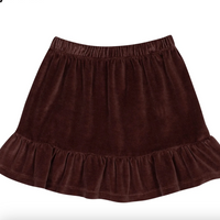 Wynken Choc Velour Skirt