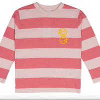 Wynken Ecru/Pink Stripe Base Layer