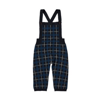 Fub Dark Navy Baby Checked Overalls (7024 Aw)