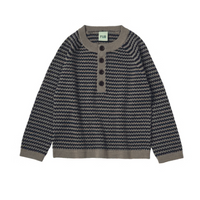 Fub Hazel Melange/Dark Navy Jumper (1924 Aw)