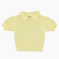 Bebe Organic Butter Yellow Knit Summer Special Sweater
