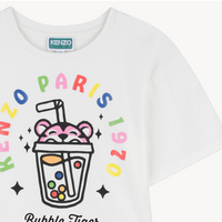 KENZO KIDS Shiny Print Dress Pink