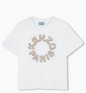 Kenzo Boys Logo Tee - White