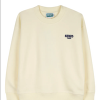 Kenzo Paris Butter Yellow Large Back Logo Sweatshirts