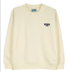 Kenzo Paris Butter Yellow Large Back Logo Sweatshirts