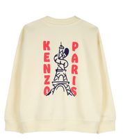 Kenzo Paris Butter Yellow Large Back Logo Sweatshirts